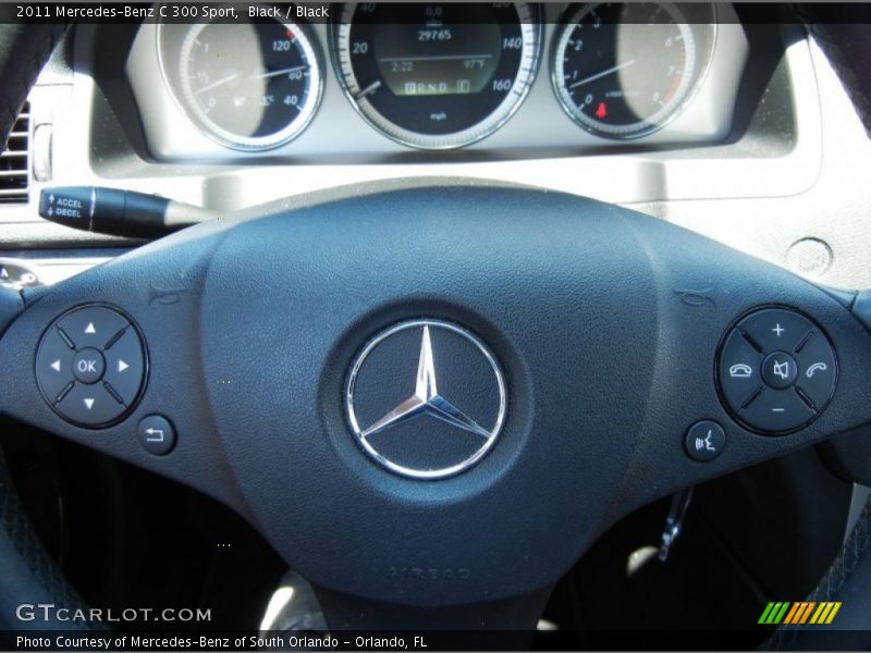 Black / Black 2011 Mercedes-Benz C 300 Sport