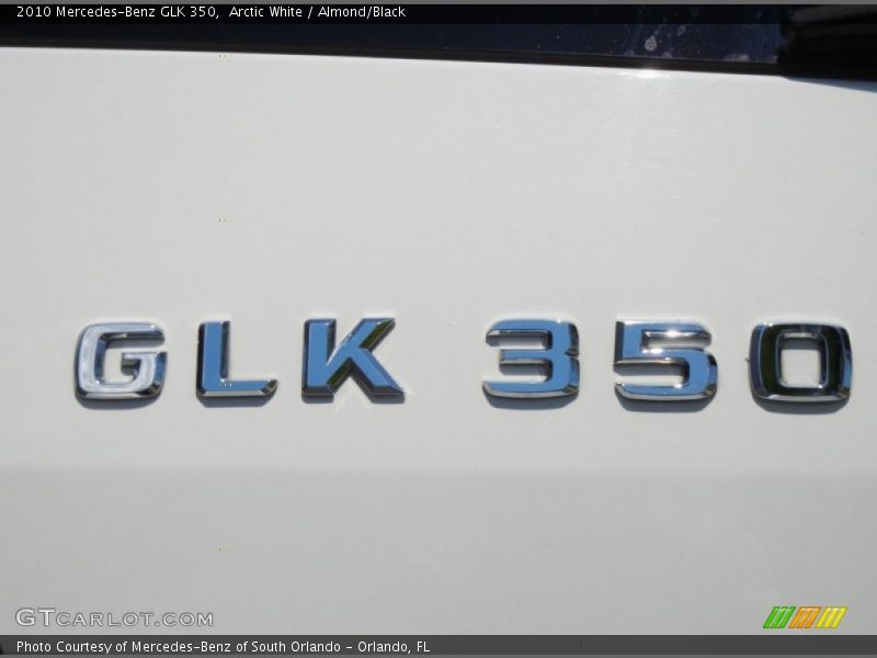 Arctic White / Almond/Black 2010 Mercedes-Benz GLK 350