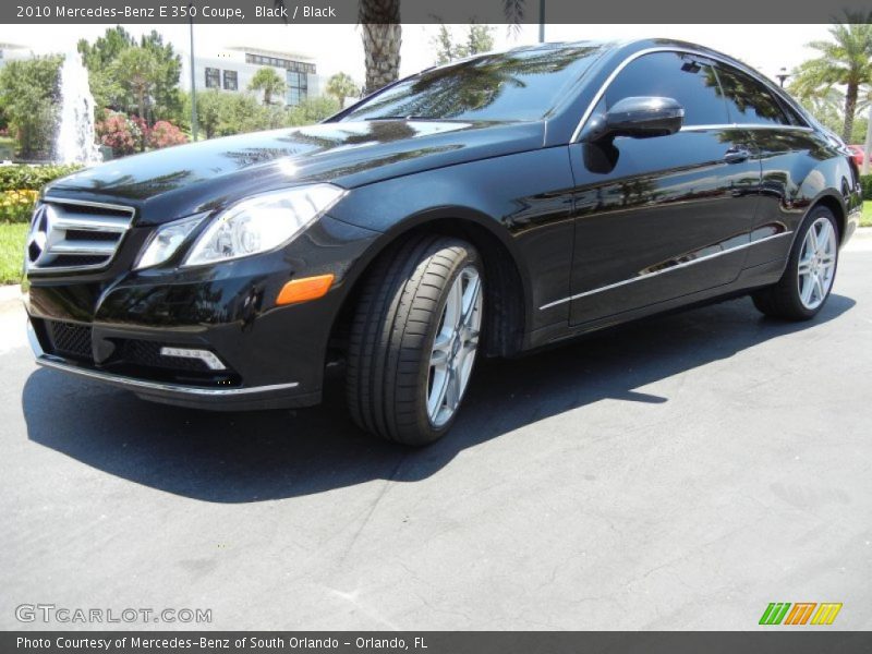 Black / Black 2010 Mercedes-Benz E 350 Coupe