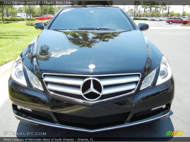 Black / Black 2010 Mercedes-Benz E 350 Coupe