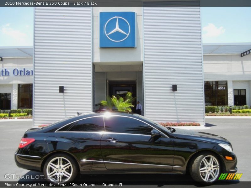 Black / Black 2010 Mercedes-Benz E 350 Coupe