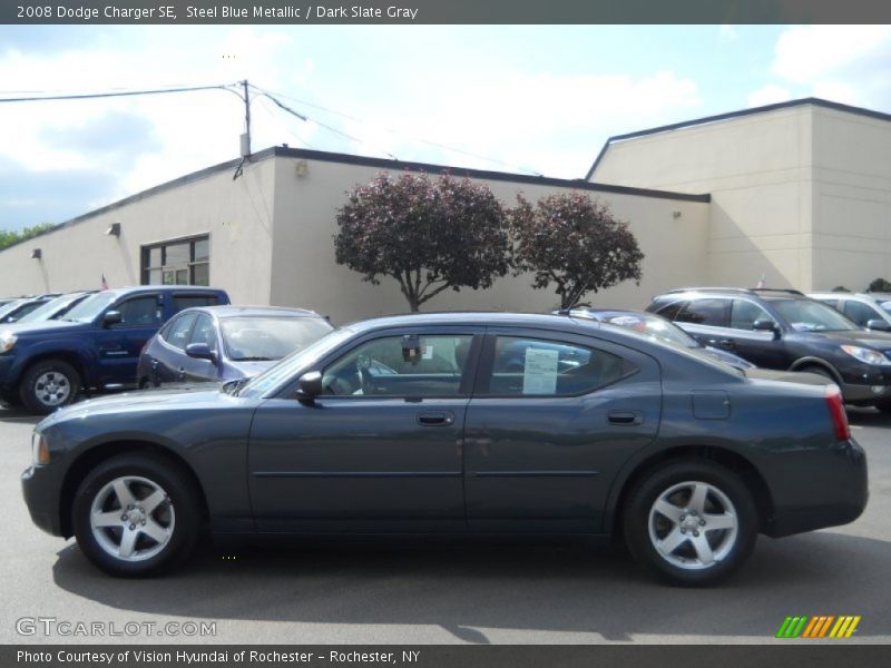 Steel Blue Metallic / Dark Slate Gray 2008 Dodge Charger SE