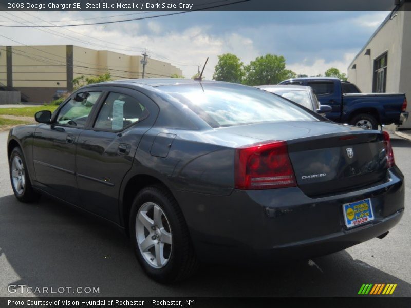 Steel Blue Metallic / Dark Slate Gray 2008 Dodge Charger SE