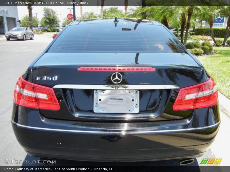 Black / Black 2010 Mercedes-Benz E 350 Coupe