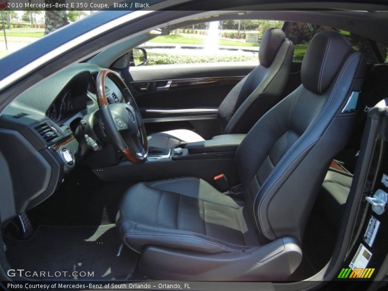 Black / Black 2010 Mercedes-Benz E 350 Coupe