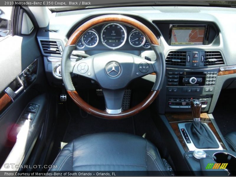 Black / Black 2010 Mercedes-Benz E 350 Coupe
