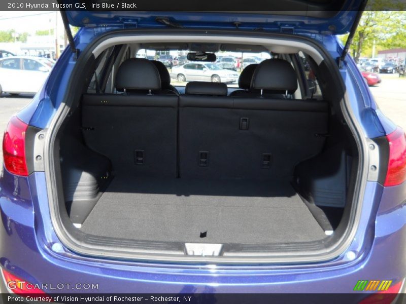 Iris Blue / Black 2010 Hyundai Tucson GLS