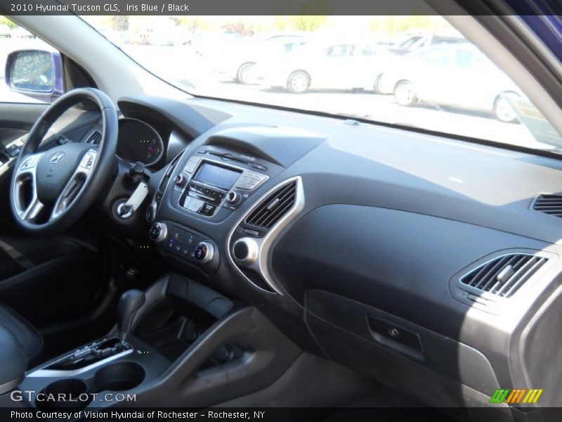 Iris Blue / Black 2010 Hyundai Tucson GLS