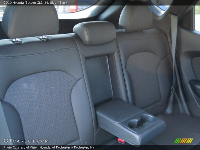 Iris Blue / Black 2010 Hyundai Tucson GLS