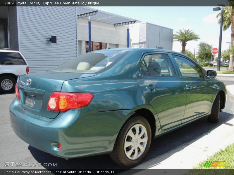 Capri Sea Green Metallic / Bisque 2009 Toyota Corolla