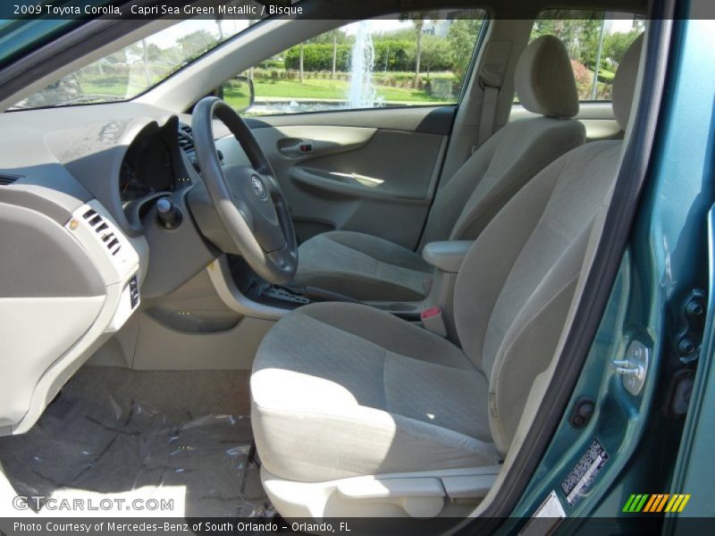 Capri Sea Green Metallic / Bisque 2009 Toyota Corolla