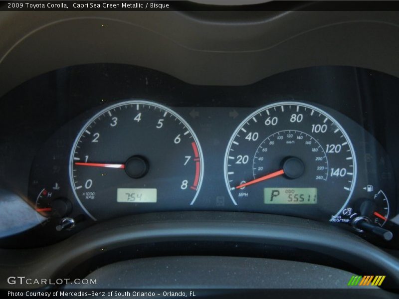  2009 Corolla   Gauges