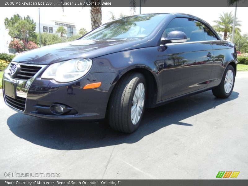 Thunder Blue / Cornsilk Beige 2008 Volkswagen Eos 2.0T