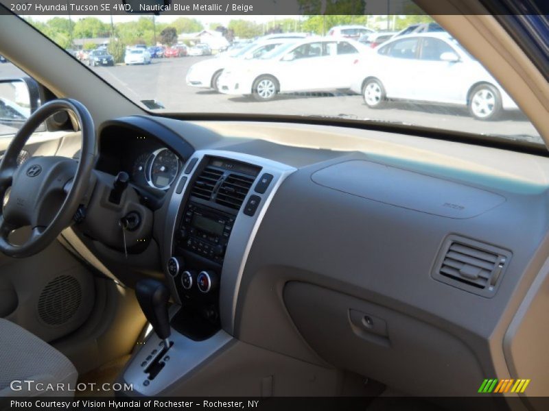 Nautical Blue Metallic / Beige 2007 Hyundai Tucson SE 4WD