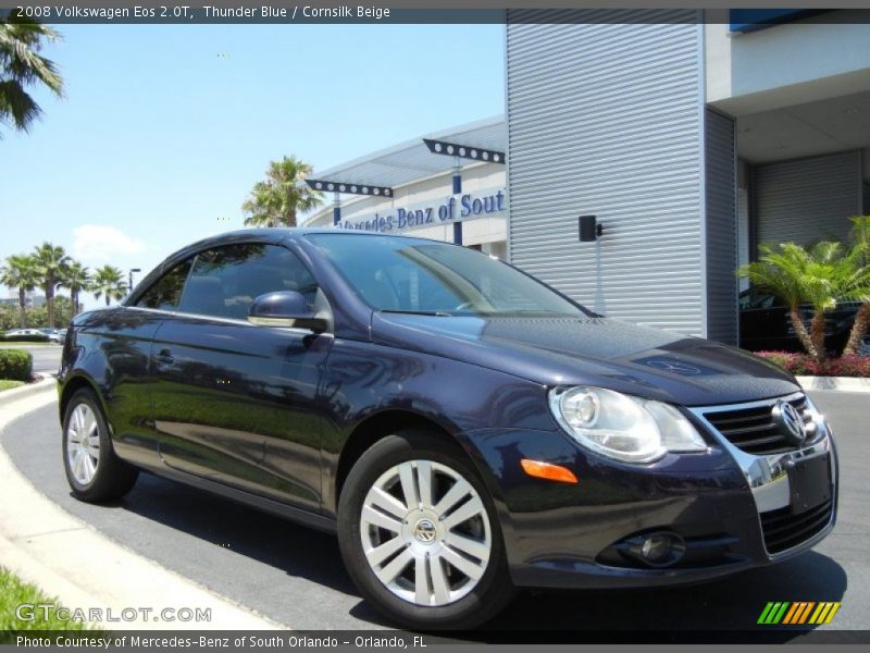 Thunder Blue / Cornsilk Beige 2008 Volkswagen Eos 2.0T