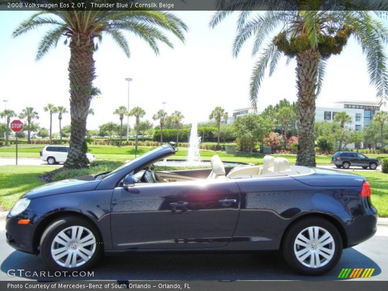 Thunder Blue / Cornsilk Beige 2008 Volkswagen Eos 2.0T
