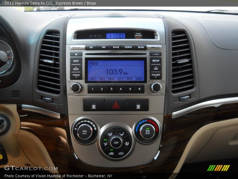 Espresso Brown / Beige 2011 Hyundai Santa Fe GLS
