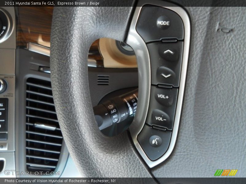 Espresso Brown / Beige 2011 Hyundai Santa Fe GLS