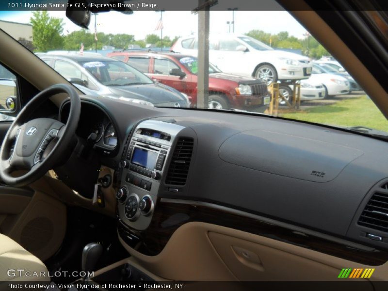 Espresso Brown / Beige 2011 Hyundai Santa Fe GLS