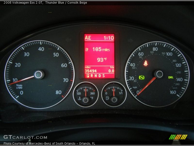 Thunder Blue / Cornsilk Beige 2008 Volkswagen Eos 2.0T