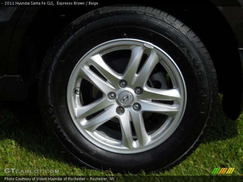 Espresso Brown / Beige 2011 Hyundai Santa Fe GLS