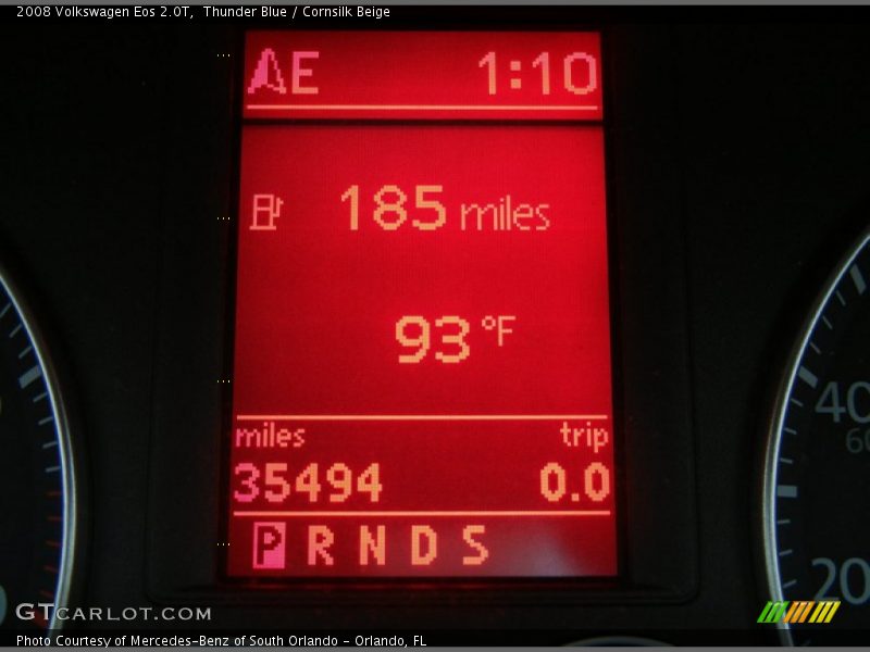 Thunder Blue / Cornsilk Beige 2008 Volkswagen Eos 2.0T