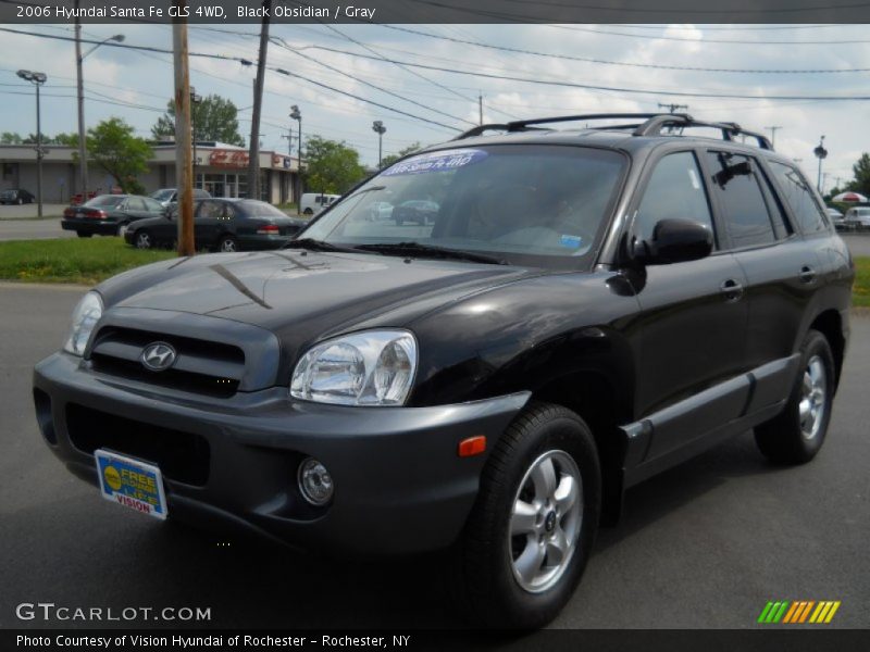 Black Obsidian / Gray 2006 Hyundai Santa Fe GLS 4WD