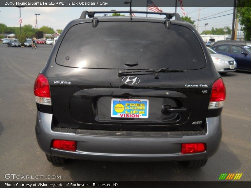 Black Obsidian / Gray 2006 Hyundai Santa Fe GLS 4WD