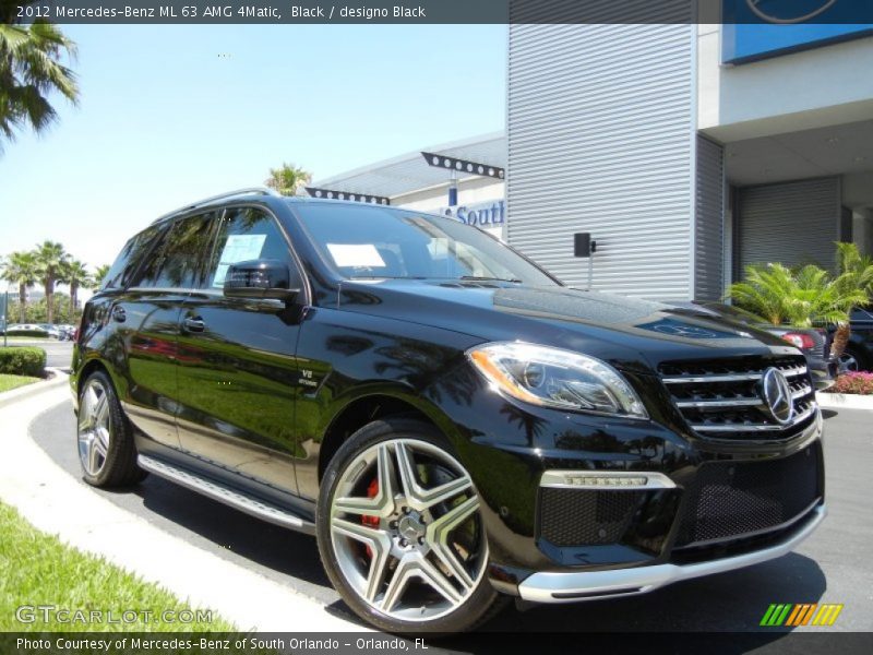 Black / designo Black 2012 Mercedes-Benz ML 63 AMG 4Matic