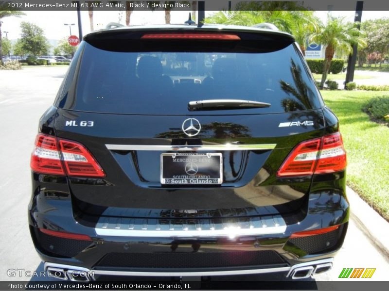 Black / designo Black 2012 Mercedes-Benz ML 63 AMG 4Matic