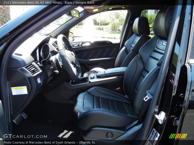  2012 ML 63 AMG 4Matic designo Black Interior