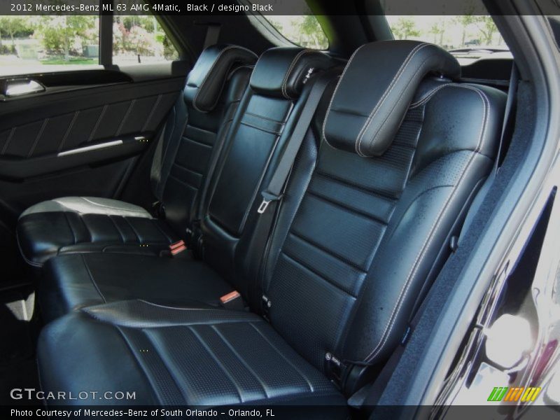 Rear Seat of 2012 ML 63 AMG 4Matic