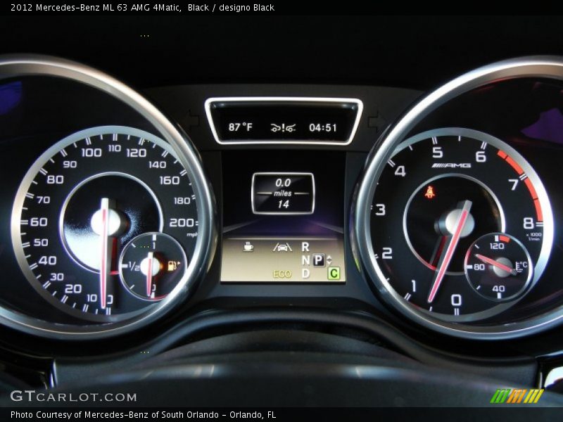  2012 ML 63 AMG 4Matic 63 AMG 4Matic Gauges