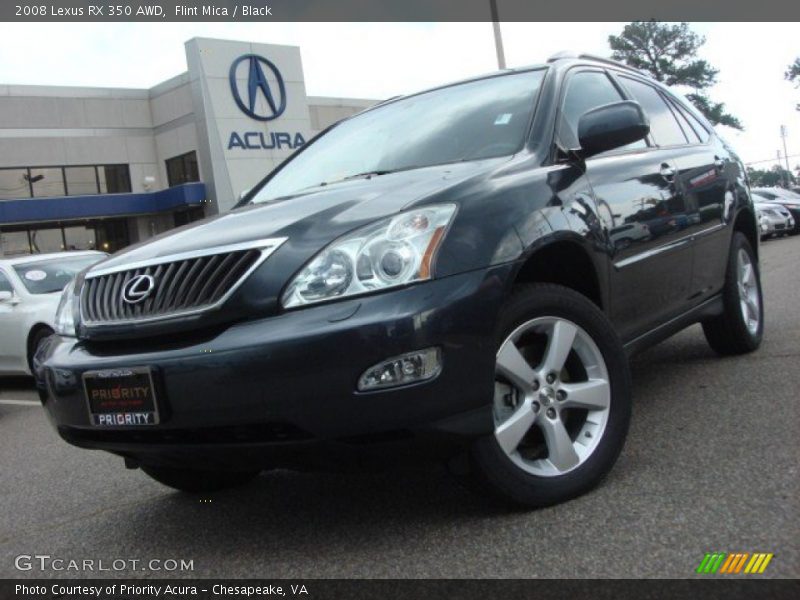 Flint Mica / Black 2008 Lexus RX 350 AWD
