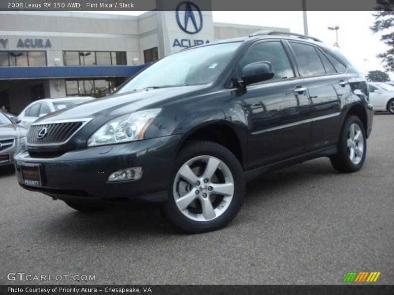 Flint Mica / Black 2008 Lexus RX 350 AWD