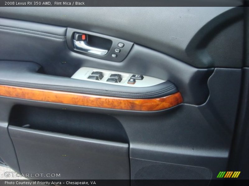 Flint Mica / Black 2008 Lexus RX 350 AWD