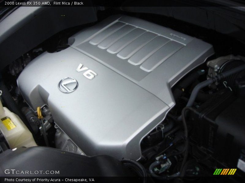 Flint Mica / Black 2008 Lexus RX 350 AWD