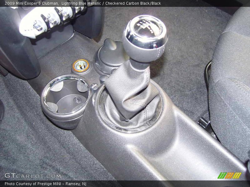 Lightning Blue Metallic / Checkered Carbon Black/Black 2009 Mini Cooper S Clubman