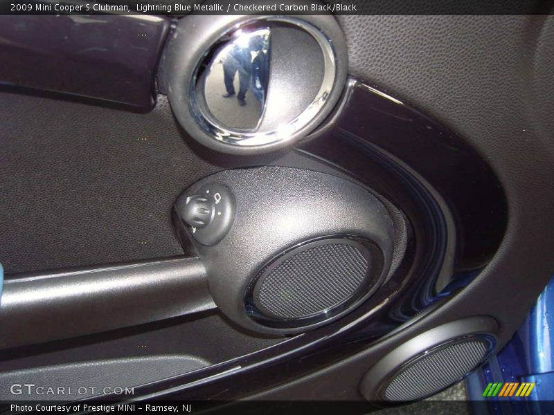 Lightning Blue Metallic / Checkered Carbon Black/Black 2009 Mini Cooper S Clubman