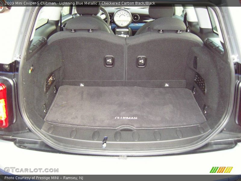 Lightning Blue Metallic / Checkered Carbon Black/Black 2009 Mini Cooper S Clubman