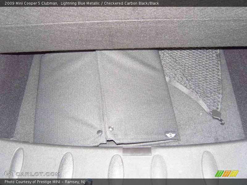 Lightning Blue Metallic / Checkered Carbon Black/Black 2009 Mini Cooper S Clubman