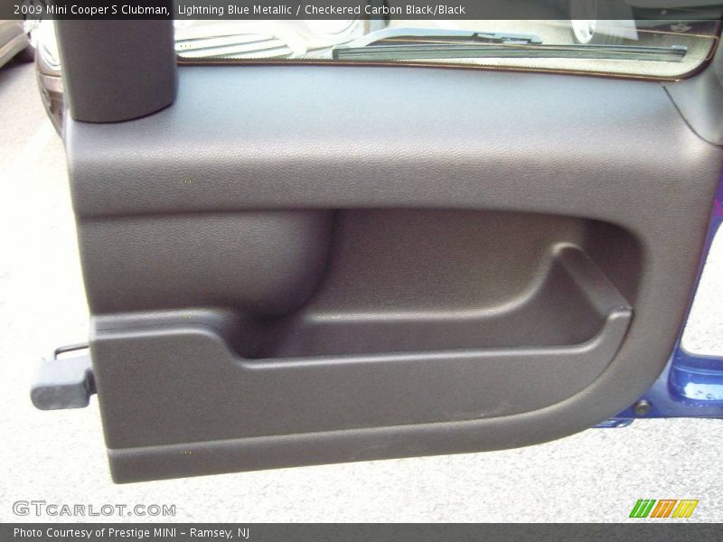 Lightning Blue Metallic / Checkered Carbon Black/Black 2009 Mini Cooper S Clubman
