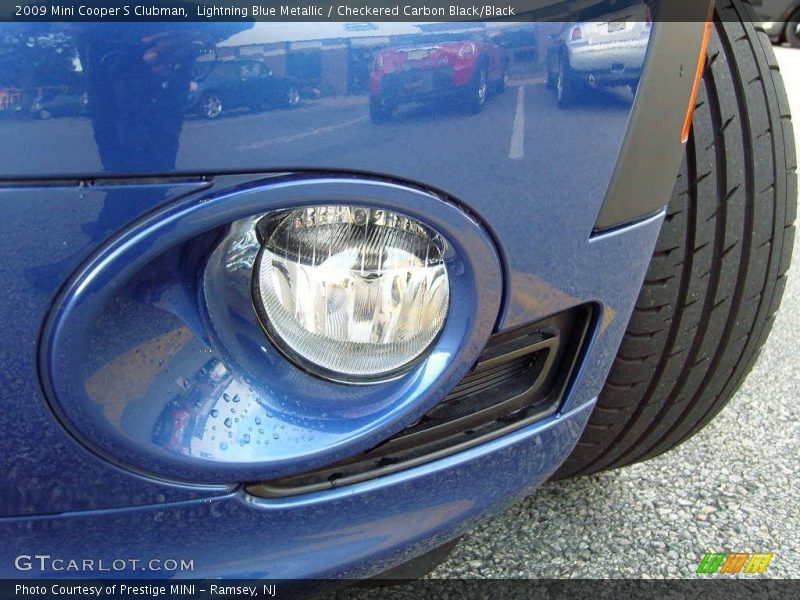 Lightning Blue Metallic / Checkered Carbon Black/Black 2009 Mini Cooper S Clubman