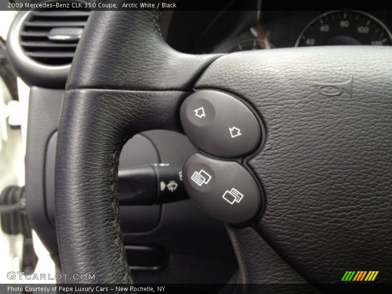 Arctic White / Black 2009 Mercedes-Benz CLK 350 Coupe
