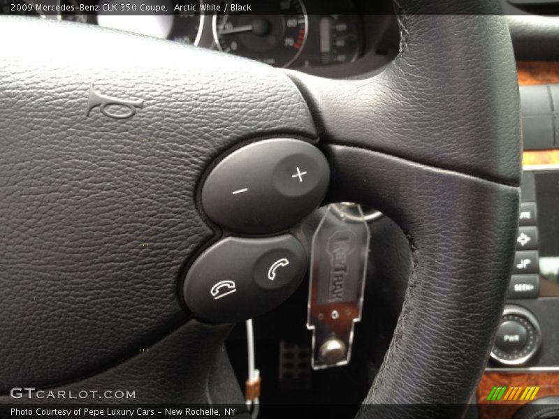 Arctic White / Black 2009 Mercedes-Benz CLK 350 Coupe