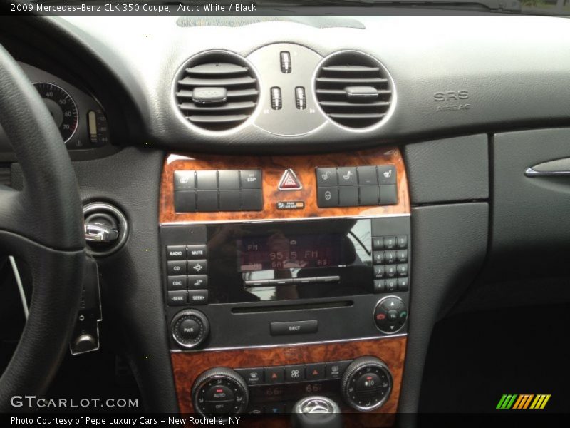 Arctic White / Black 2009 Mercedes-Benz CLK 350 Coupe