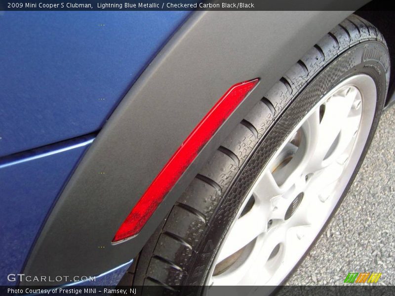 Lightning Blue Metallic / Checkered Carbon Black/Black 2009 Mini Cooper S Clubman