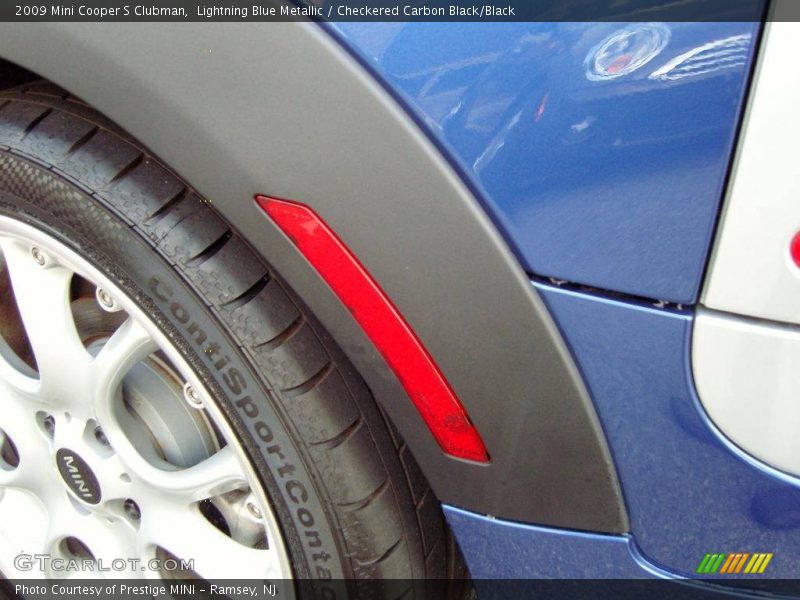 Lightning Blue Metallic / Checkered Carbon Black/Black 2009 Mini Cooper S Clubman