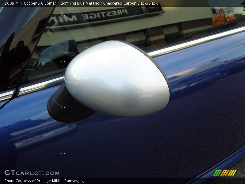 Lightning Blue Metallic / Checkered Carbon Black/Black 2009 Mini Cooper S Clubman