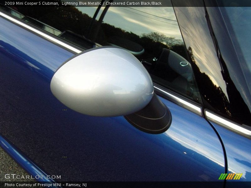 Lightning Blue Metallic / Checkered Carbon Black/Black 2009 Mini Cooper S Clubman
